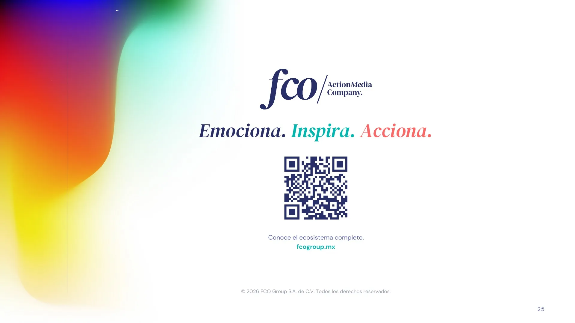 Lámina 26 de 26: Emociona. Inspira. Acciona.